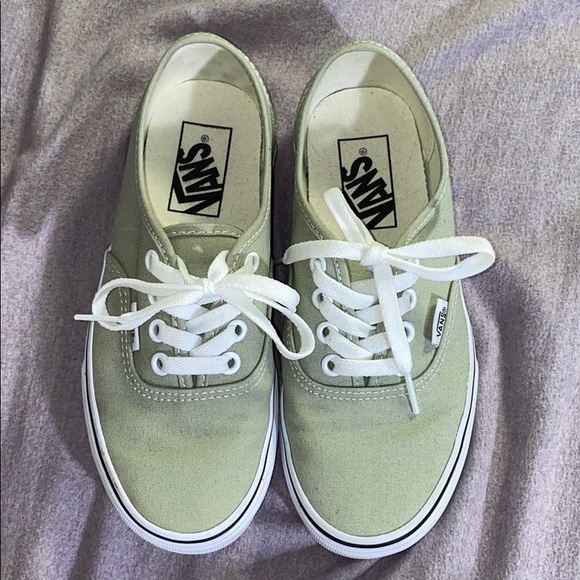 olive green vans authentic